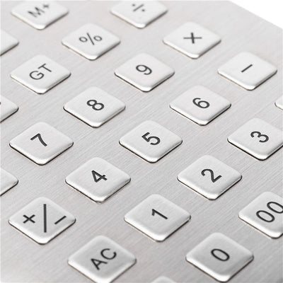 D-89168 30-Key Stainless Steel Explosion-Proof Calculator with Display Screen