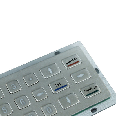 D-8206 BG Custom 18 Keys Waterproof Dustproof Vandalproof Backlit Metal Keypad Use For Self Ordering Machine