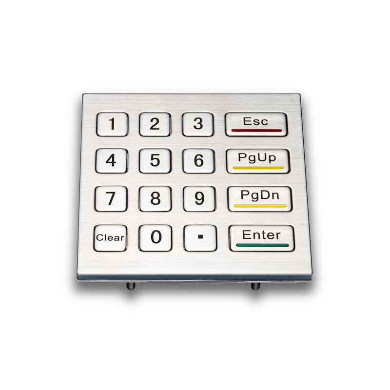 D-8201F 4X4 IP65 Waterproof Industrial Metal Keypad Stainless Steel Keyboard for Access control ATM Terminal Vending Machine