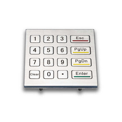 D-8201F 4X4 IP65 Waterproof Industrial Metal Keypad Stainless Steel Keyboard for Access control ATM Terminal Vending Machine