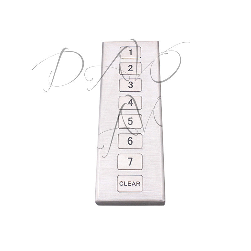 D-8520A Customized 8-keys Desktop Metal Stainless Steel keypad