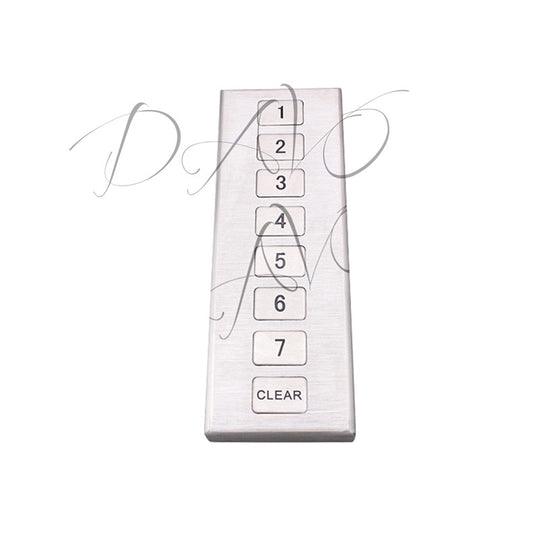 D-8520A Customized 8-keys Desktop Metal Stainless Steel keypad