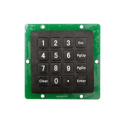 D-87155B 16 Keys Black Industrial Metal Keypad Matrix Interface Dimension 60x60mm