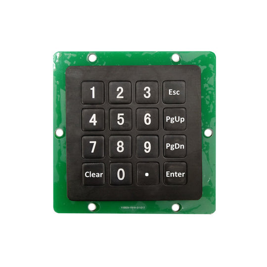 D-87155B 16 Keys Black Industrial Metal Keypad Matrix Interface Dimension 60x60mm