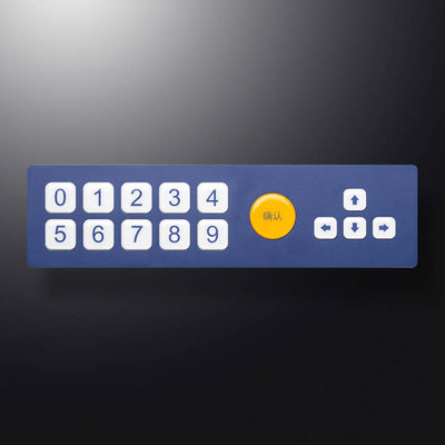 D-8802 15 Keys Silicone keypad with metal front plate