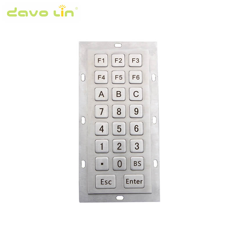 D-8235 Stainless steel keyboard Numeric keypad Metal Kiosk Keyboards matrix keypads