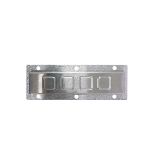 D-8501A Customizable Layout Function Display 4 Keys Rear Panel Mount Metal Keypads Stainless Steel Keyboards