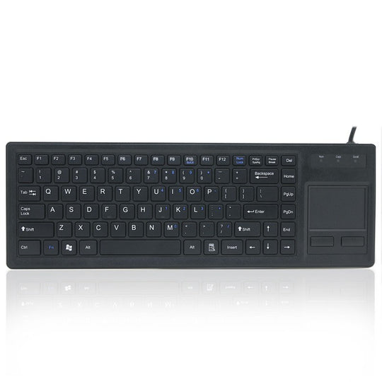 D-87F New Style Desktop Rugged Industrial Plastic keyboard With Integrated Touchpad For PC computer