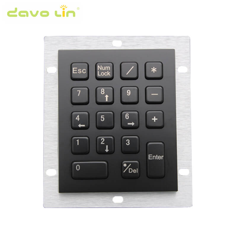 D-8212B Black Metal computer with 18keys mini usb numeric keypad slim metal steel mechanical button