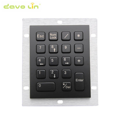 D-8212B Black Metal computer with 18keys mini usb numeric keypad slim metal steel mechanical button