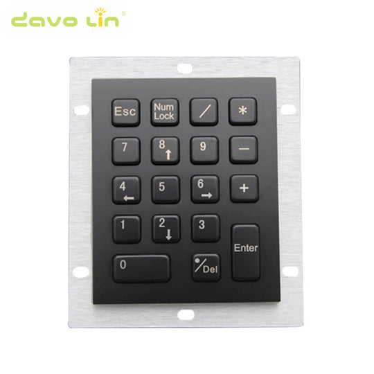D-8212B Black Metal computer with 18keys mini usb numeric keypad slim metal steel mechanical button
