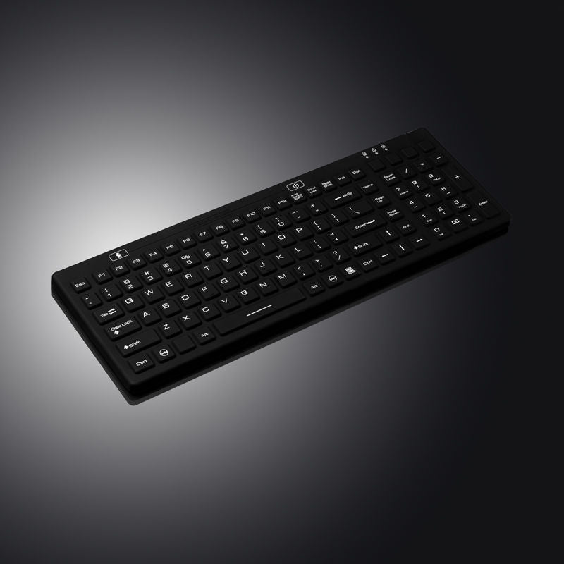 Industrial Medical Silicone Full Size backlight keyboard With Num Pad
