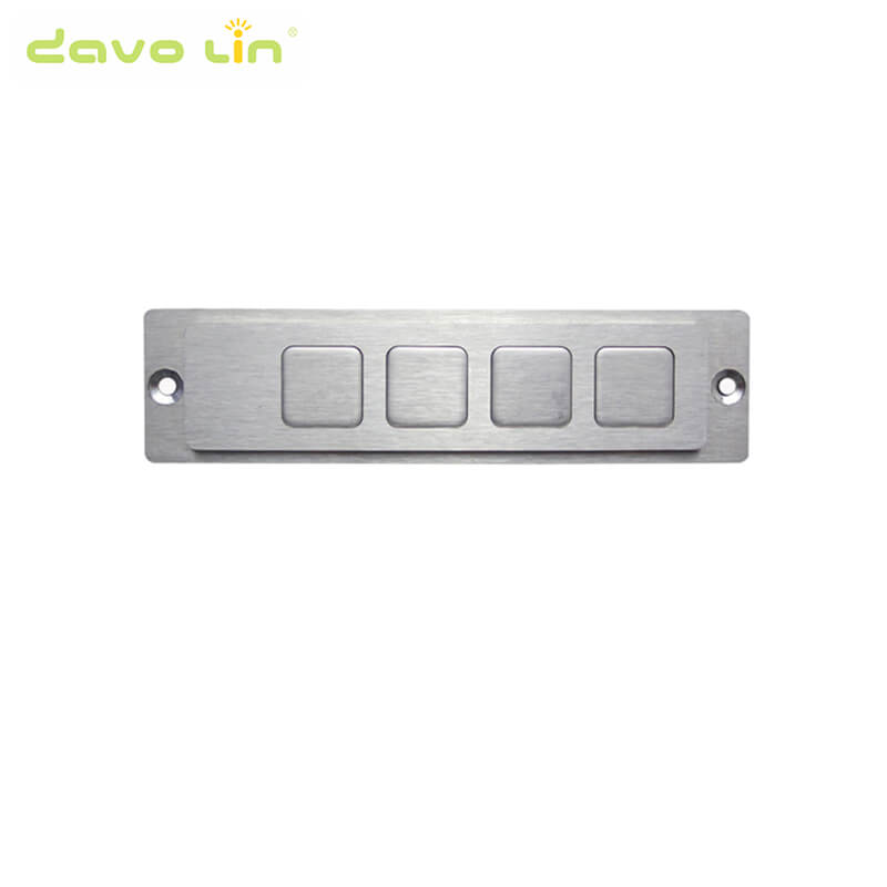 D-8506 Hot sale wholesale custom metal keypad cnc machine keypad 4 keys Function Keypad For ATM