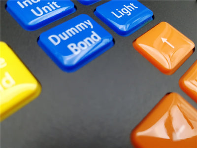 D-8922 Customized Industrial Silicone Metal Keyboard, Black Desktop Industrial Control Keyboard, Equipment Console Keyboard