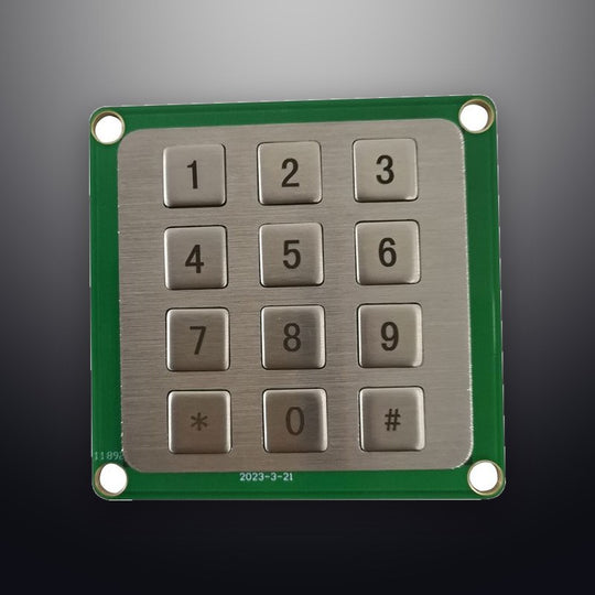 D-8832 12 Keys Mini Metal Keypad With 13pin Connector