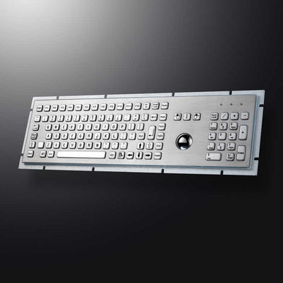 D-8605 Full Size Industrial Trackball Metal Keyboard With 103 Keys integrated 38mm mechanical trackball and numeric keypad