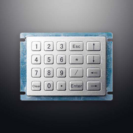 D-8210 4*5 20 keys waterproof IP54 Industrial Metal keypads stainless steel keypads for kiosk