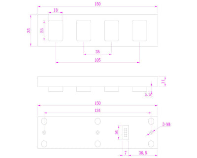 D-8509 Stainless Steel Waterproof Keyboard For Industrial