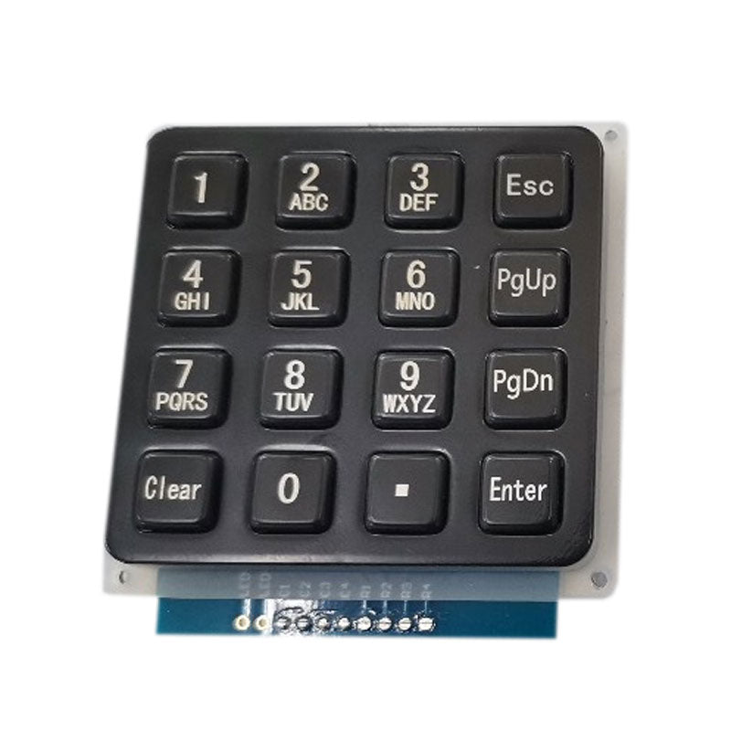 D-87158-B 16 Keys Black Mini Compact Panel Mount Metal Keypad For Password Unlock Door System
