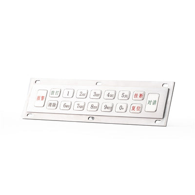 D-89172 16-Key Metal Keypad Used for Intrinsically Safe Wireless Base Stations in Mining Applications