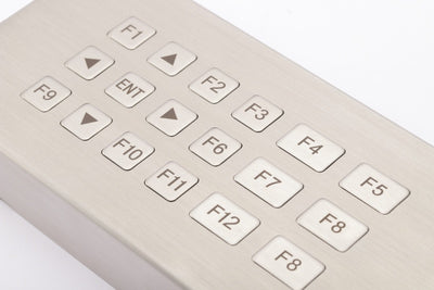 D-8206 DESK Custom 18 Keys Desktop Rugged Vandal Proof Stainless Steel Metal Keypad