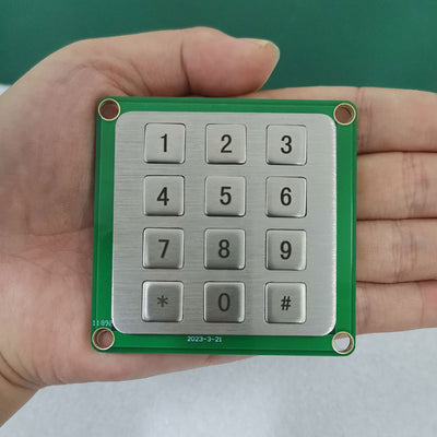 D-8832 12 Keys Mini Metal Keypad With 13pin Connector