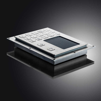 D-8405A IP65 Waterproof 15 Keys Industrial Metal Keyboard With Touchpad For Mine Ex-proof Control Box