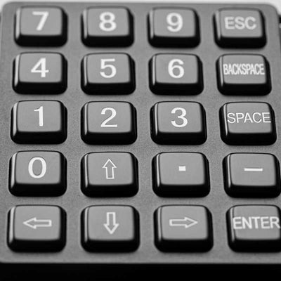 D-82118 Customized Layout Black Metal Keypad With 20 Keys