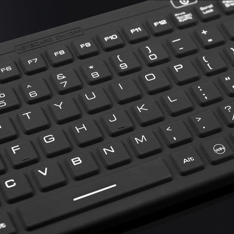 Industrial Medical Silicone Full Size backlight keyboard With Num Pad