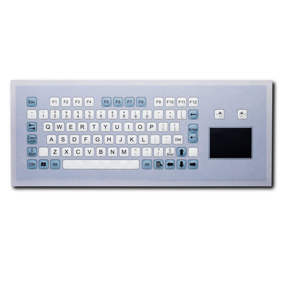 D-8765 IP67 Waterproof Industrial Metal Medical Grade Flat Keys Membrane Keyboard With Touchpad