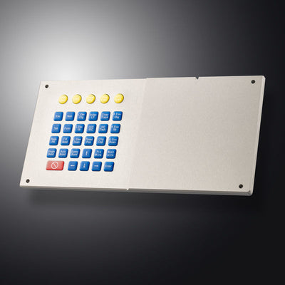 34 Keys Silicone Rugged Keyboard With Sealed Aluminum Metal Housing