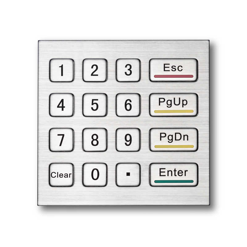 D-8201F 4X4 IP65 Waterproof Industrial Metal Keypad Stainless Steel Keyboard for Access control ATM Terminal Vending Machine