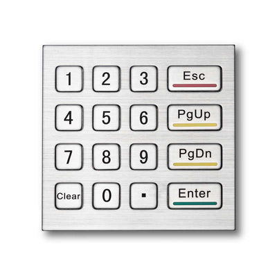 D-8201F 4X4 IP65 Waterproof Industrial Metal Keypad Stainless Steel Keyboard for Access control ATM Terminal Vending Machine