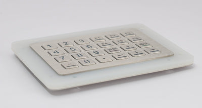 D-89138 24 Keys IP65 Waterproof Rugged Metal Keypad With Backlight, USB Interface