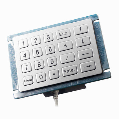 D-8210 4*5 20 keys waterproof IP54 Industrial Metal keypads stainless steel keypads for kiosk