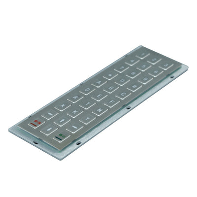 D-8954 Backlight 30 keys Rear Panel Mount Stainless Steel Industrial Metal keypad With Backlight