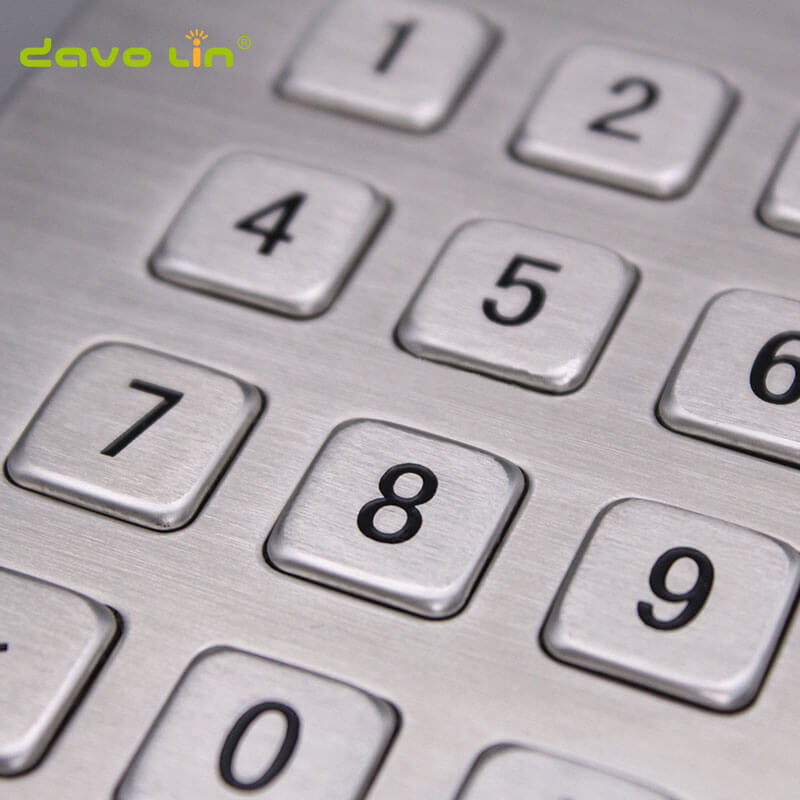 D-8208J 3*4 High Quality Kiosk Rugged Stainless Metal Keypad for Access Control