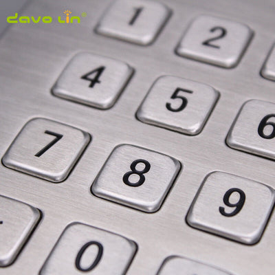 D-8208J 3*4 High Quality Kiosk Rugged Stainless Metal Keypad for Access Control