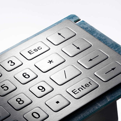 D-8210 4*5 20 keys waterproof IP54 Industrial Metal keypads stainless steel keypads for kiosk