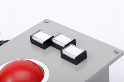 D-5307 Panel Mount Industrial Embedded 60mm Diameter Trackball With P16LMT2-1ab DECA Reset Button Switch T2 Rectangle