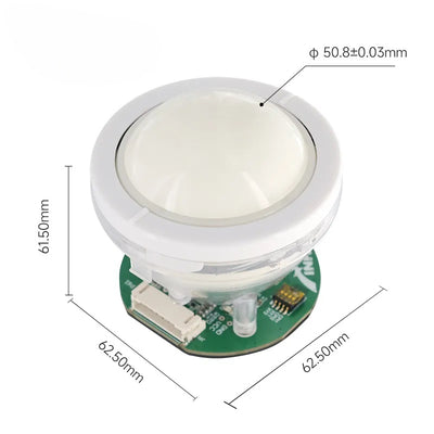 D-XH50 50mm Photoelectric Optical Trackball Module Precise Positioning Low Power Consumption High Sensitivity for Embedded Application