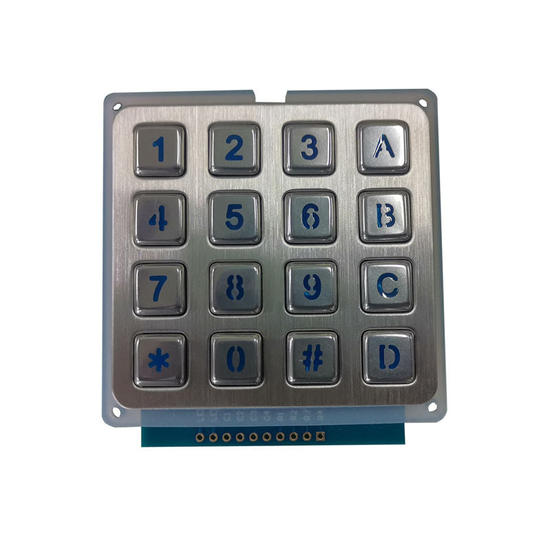 D-87158 16 Keys Mini Compact Panel Mount Metal Keypad For Password Unlock Door System