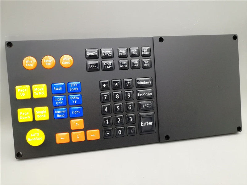 D-8922 Customized Industrial Silicone Metal Keyboard, Black Desktop Industrial Control Keyboard, Equipment Console Keyboard