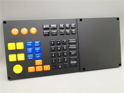 D-8922 Customized Industrial Silicone Metal Keyboard, Black Desktop Industrial Control Keyboard, Equipment Console Keyboard