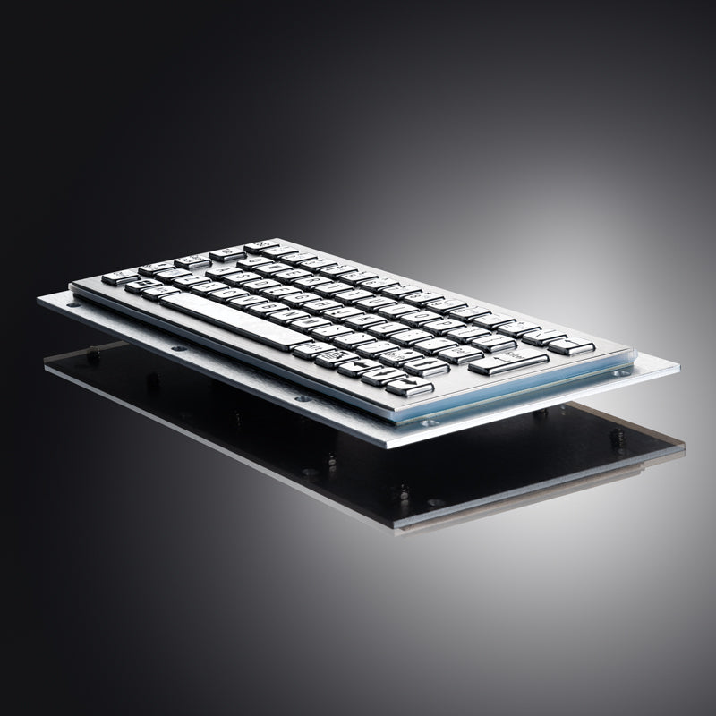 D-8656 Mini 65 key Industrial Computer Waterproof Stainless Steel Metal keyboard