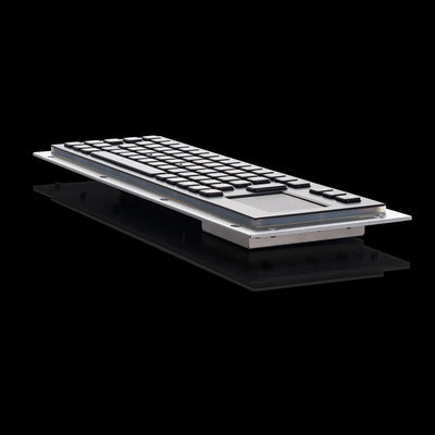 D-8635T-B Waterproof Panel Mounting Metal Stainless Steel Industrial Kiosk Black Keyboard with Integrated touchpad