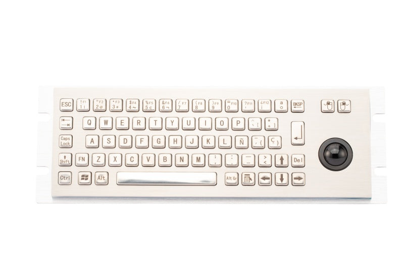 D-8630G Rugged Waterproof Industrial Computer Keyboard With 25mm Diameter Integrated Trackball For UAV Ground Console