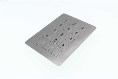 D-8225A 15 keys Industrial Metal Stainless Steel Keypad