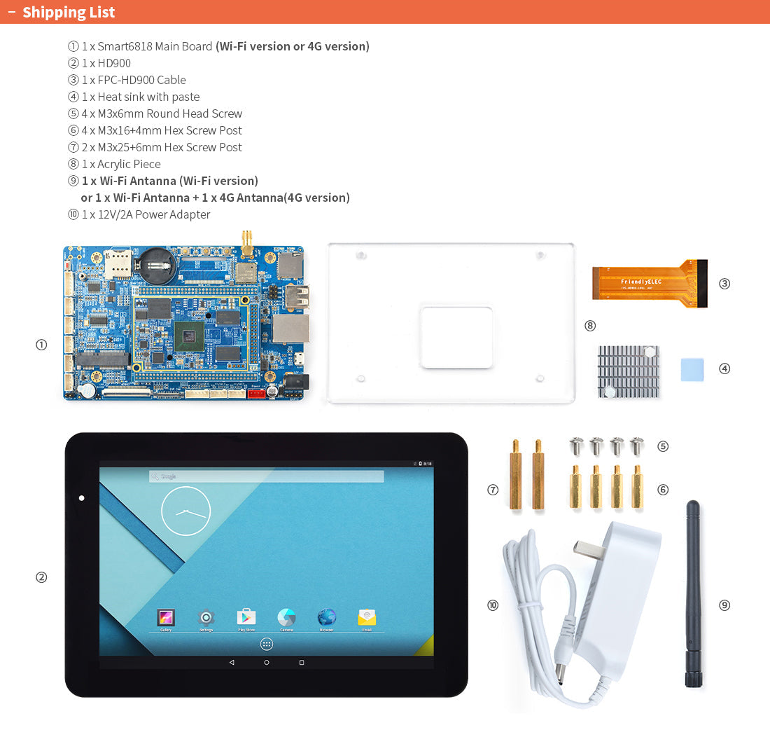 FriendlyElec Octa-Core All-in-One Android System | 10.1″ Capacitive Touch LCD | S5P6818 | Android 5.1