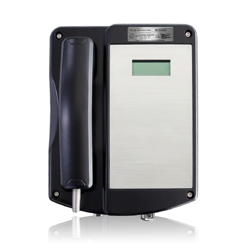 Explosion-proof telephone with LCD